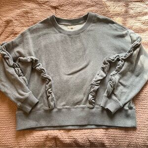 Madewell Ruffle Sweatshirt